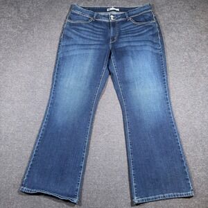 Levi's 529 Curvy Bootcut Jeans Womens 34x30 Blue Denim Medium Wash Stretch Boho